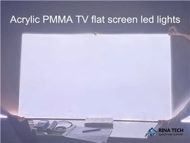 Teledu PMMA Acrylig Sgrin Fflat Goleuadau Dan Arweiniad