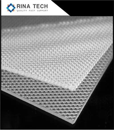 Taflen Wasgarwr Golau Prismatic